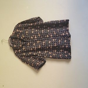 GEOFFEY BEENE shirt size large  colors black white brown